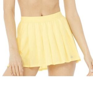 Alo Yoga Varsity Tennis Skirt Buttercup